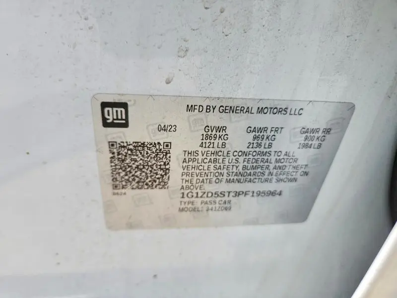 2023 CHEVROLET MALIBU LT  