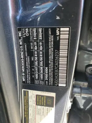 2012 MERCEDES-BENZ ML 350 BLUETEC  