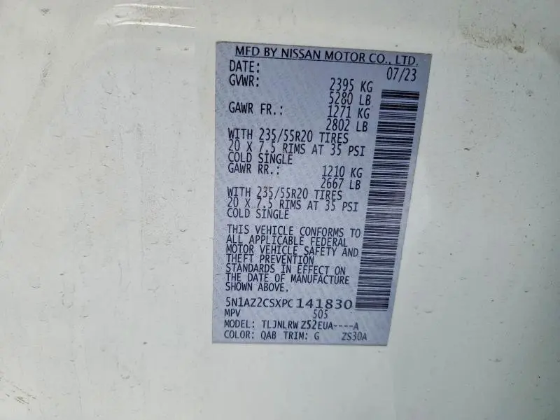 2023 NISSAN MURANO SL  