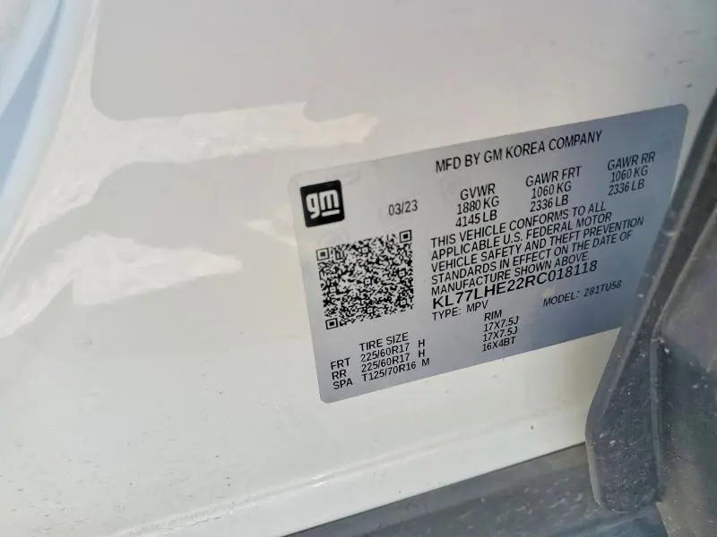 2024 CHEVROLET TRAX 1LT  