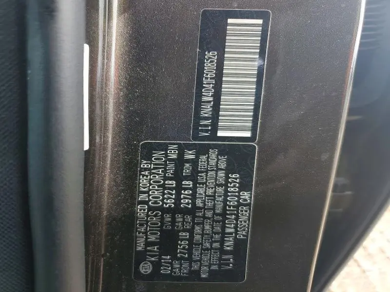 2015 KIA K900 LUXURY  