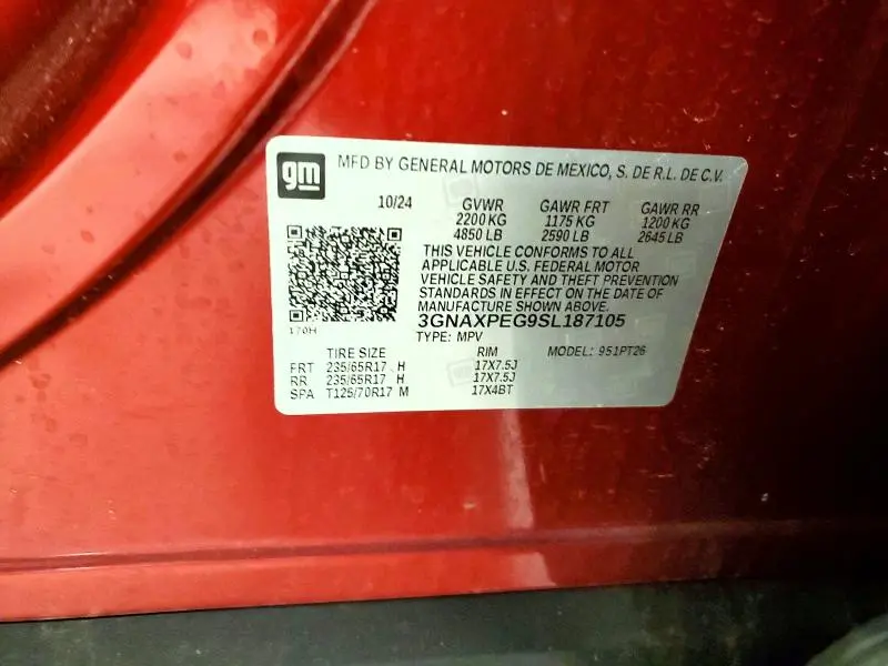 2025 CHEVROLET EQUINOX LT  