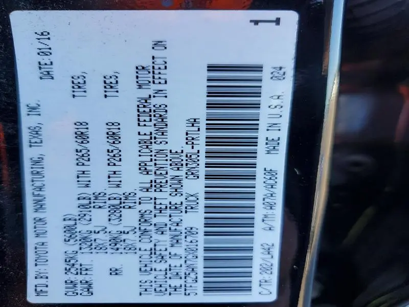 2016 TOYOTA TACOMA   