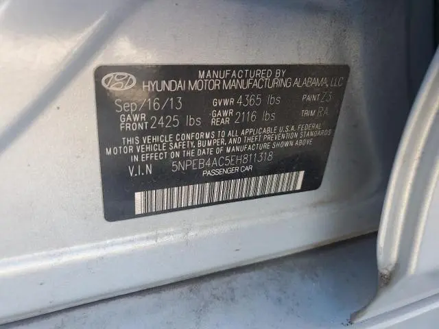 2014 HYUNDAI SONATA GLS