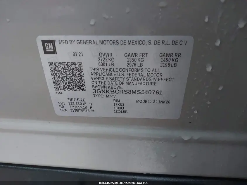 2021 CHEVROLET BLAZER FWD 2LT