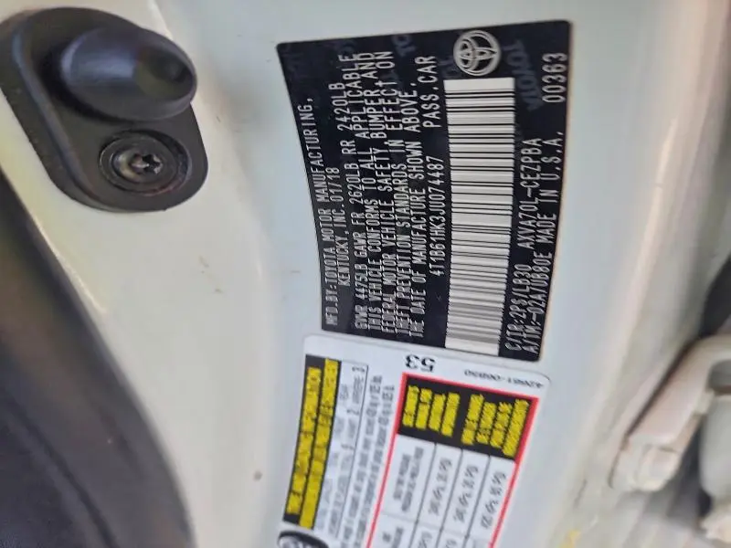 2018 TOYOTA CAMRY XSE  