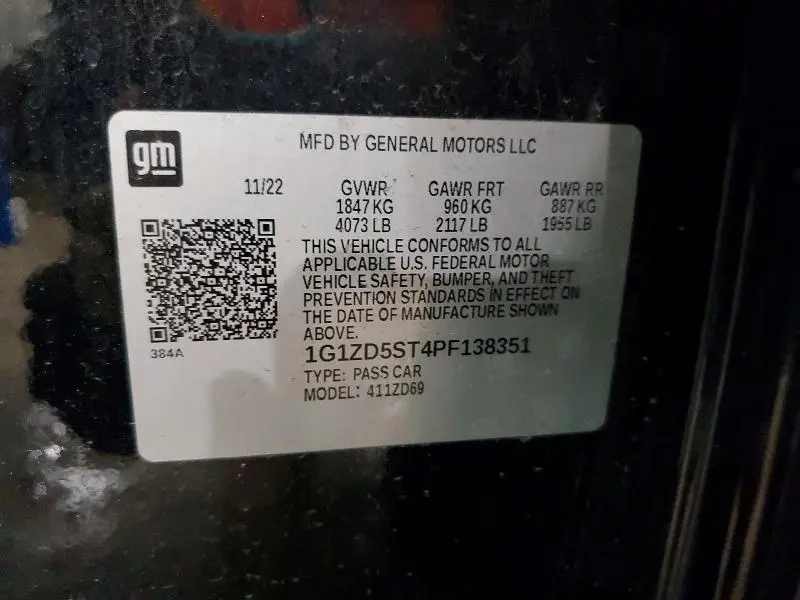 2023 CHEVROLET MALIBU LT  