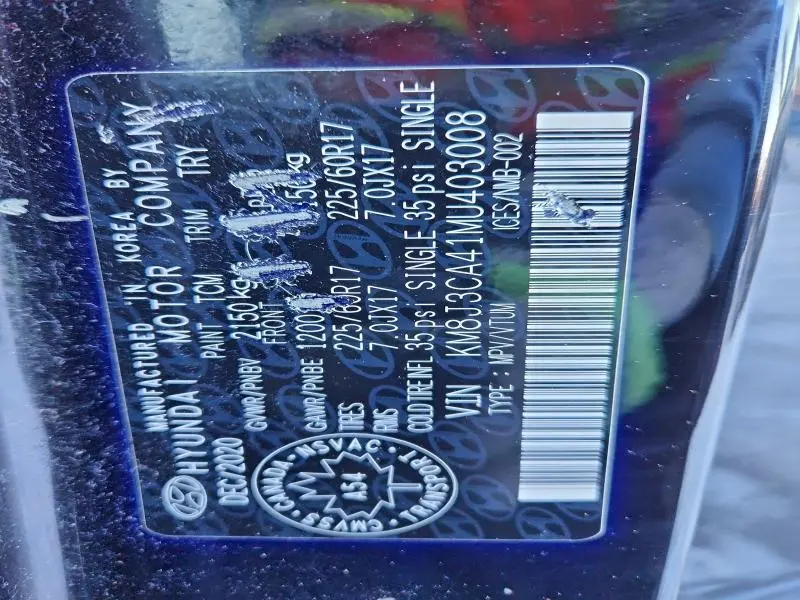 2021 HYUNDAI TUCSON LIMITED  