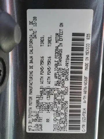 2021 TOYOTA TACOMA DOUBLE CAB  