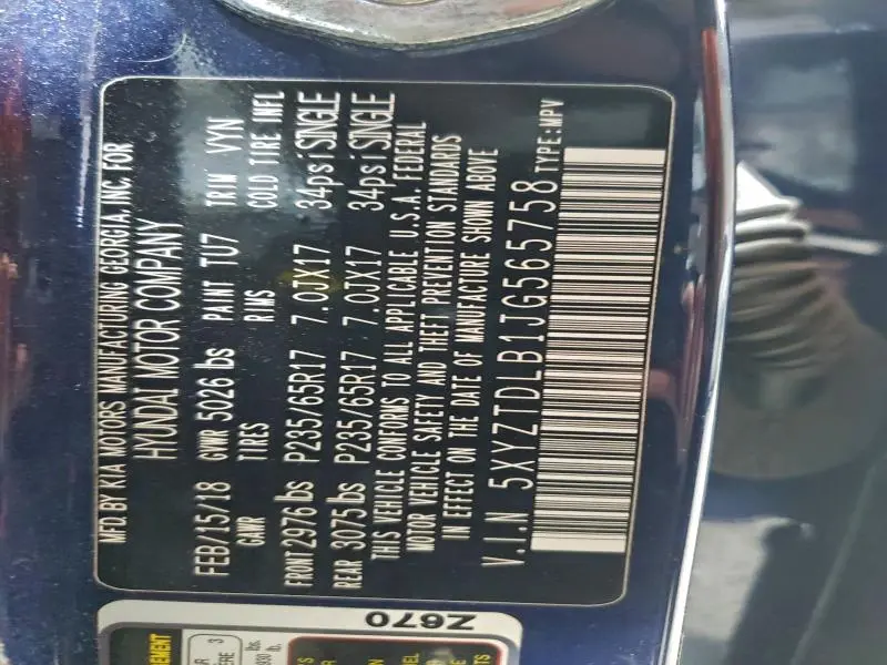 2018 HYUNDAI SANTA FE SPORT   