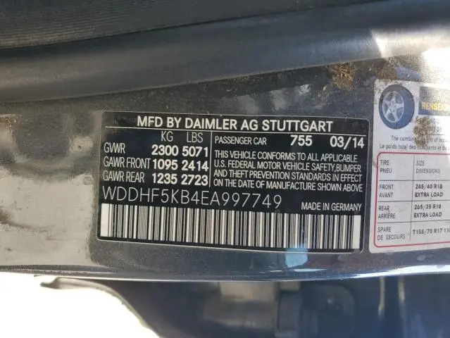 2014 MERCEDES-BENZ E 350  