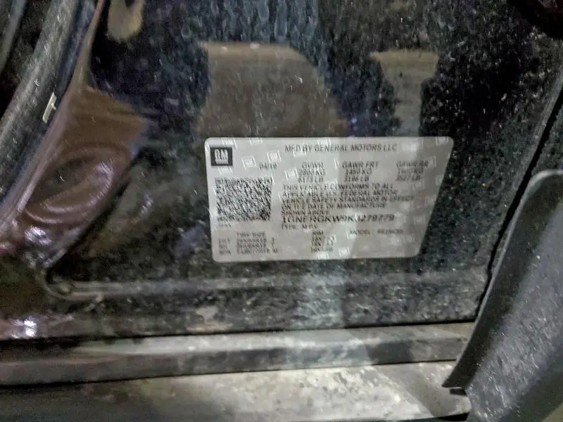 2019 CHEVROLET TRAVERSE LT  