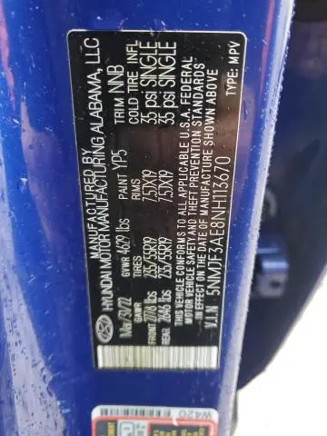 2022 HYUNDAI TUCSON SEL  