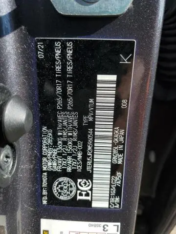 2021 TOYOTA 4RUNNER SR5 PREMIUM  