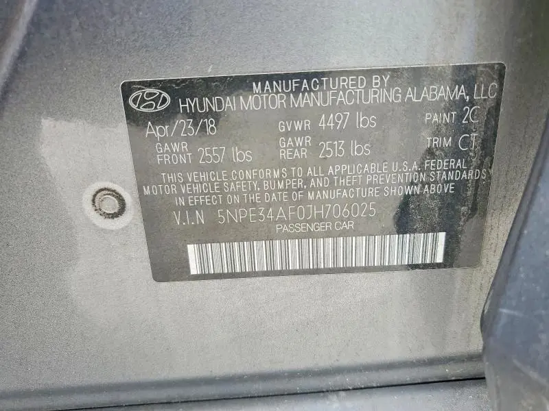 2018 HYUNDAI SONATA SPORT+  
