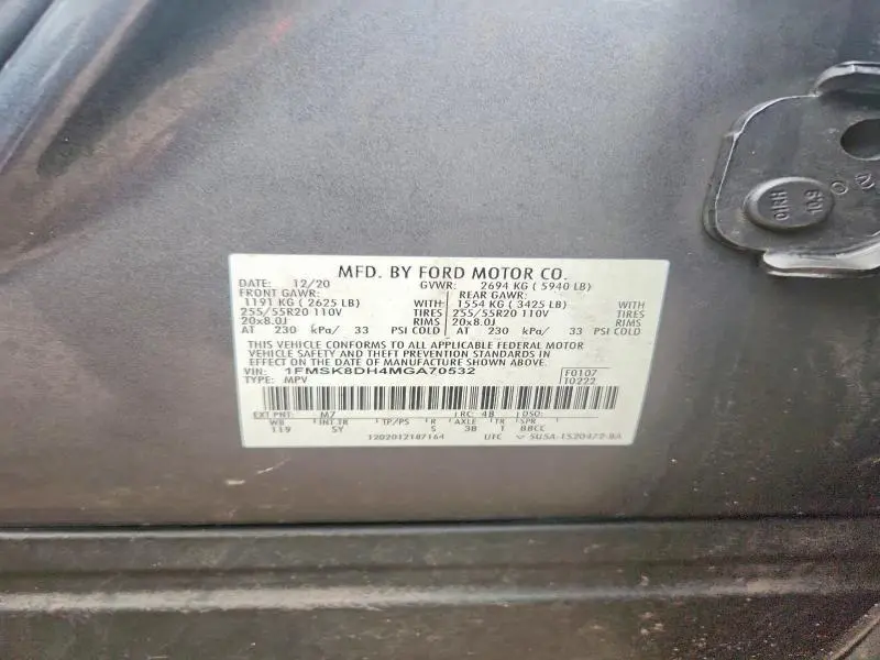 2021 FORD EXPLORER XLT  