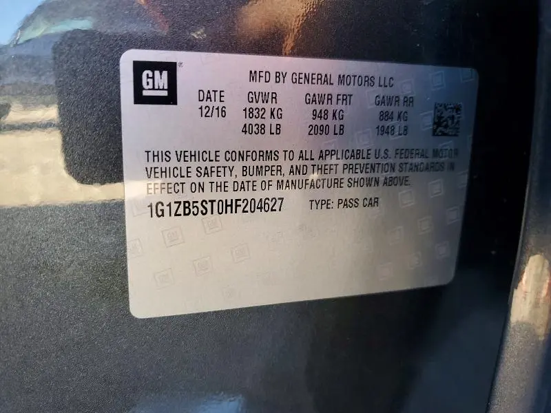 2017 CHEVROLET MALIBU LS  