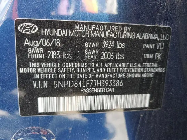2018 HYUNDAI ELANTRA SEL
