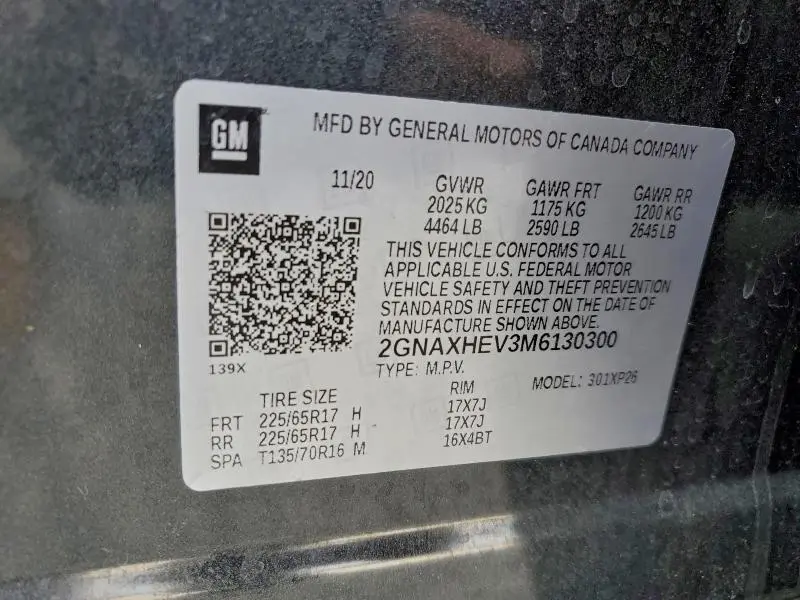 2021 CHEVROLET EQUINOX LS  