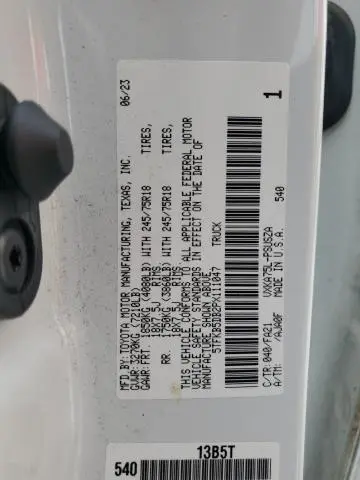 2023 TOYOTA TUNDRA CREWMAX SR  