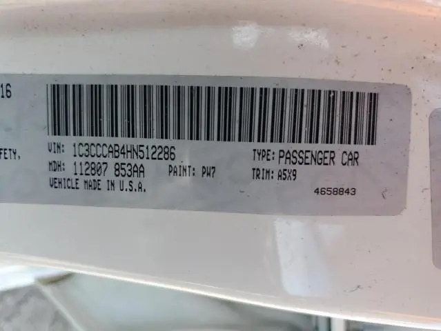 2017 CHRYSLER 200 LIMITED  