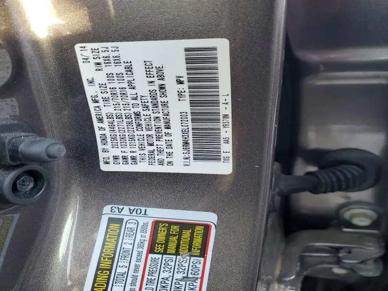 2014 HONDA CR-V LX  