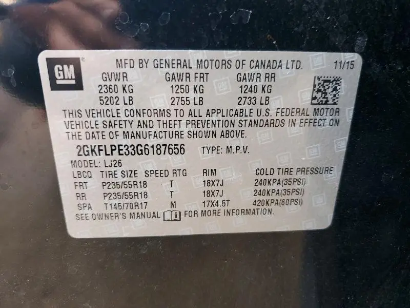 2016 GMC TERRAIN SLT  