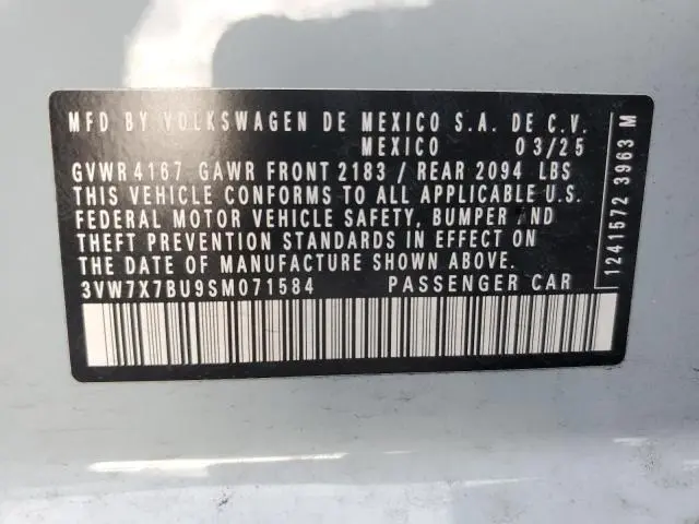 2025 VOLKSWAGEN JETTA SE  