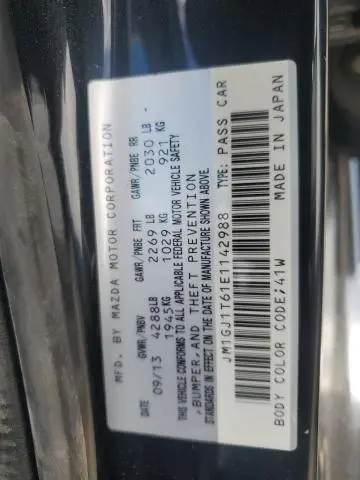 2014 MAZDA 6 TOURING  