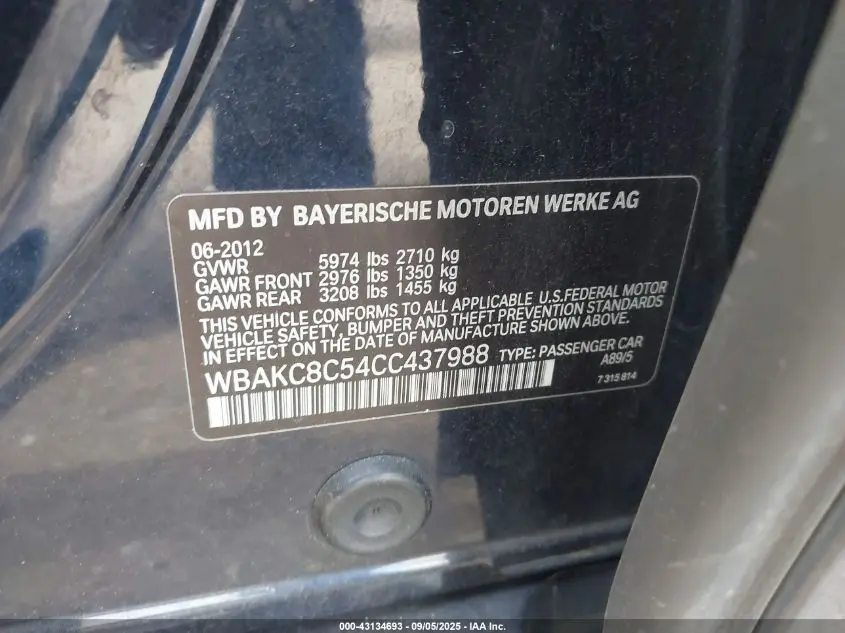 2012 BMW 750LI XDRIVE