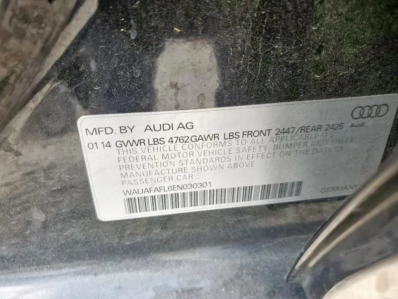 2014 AUDI A4 PREMIUM  