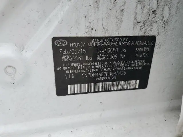 2015 HYUNDAI ELANTRA SE  