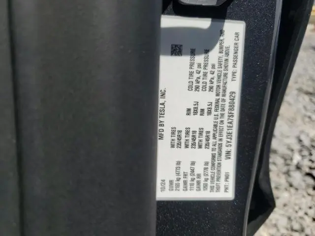 2025 TESLA MODEL 3   