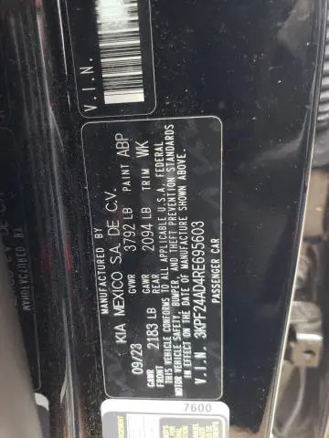 2024 KIA FORTE LX