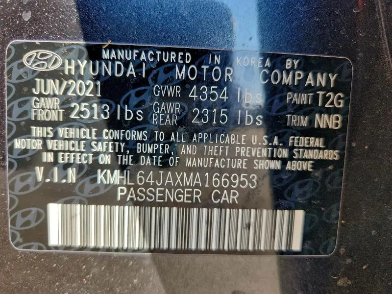 2021 HYUNDAI SONATA SEL  