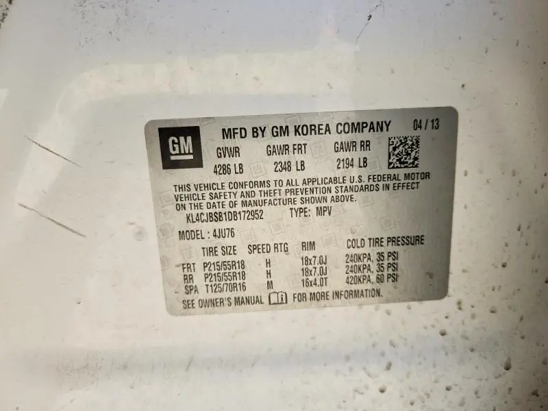 2013 BUICK ENCORE CONVENIENCE  