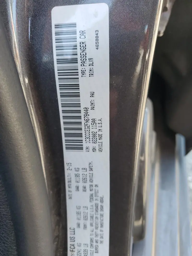 2015 CHRYSLER 200 C  
