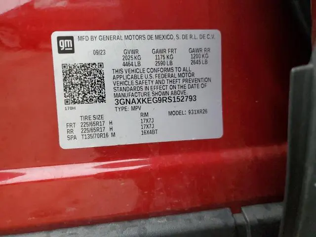 2024 CHEVROLET EQUINOX LT  