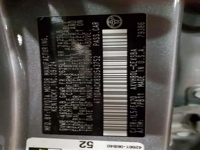 2025 TOYOTA CAMRY SE  