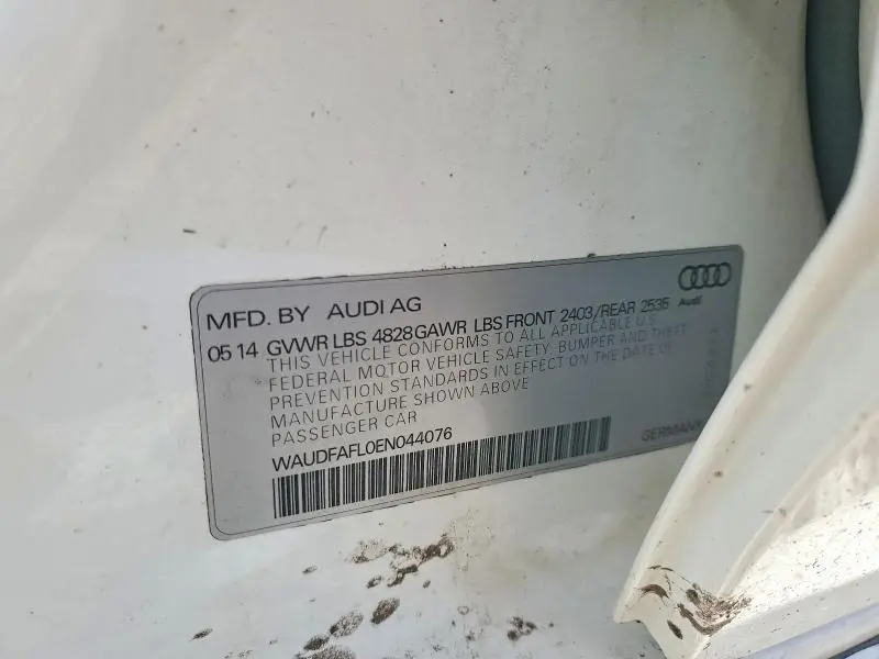 2014 AUDI A4 PREMIUM  