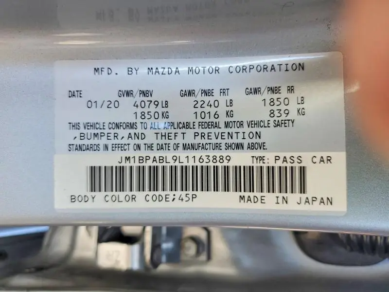 2020 MAZDA 3   