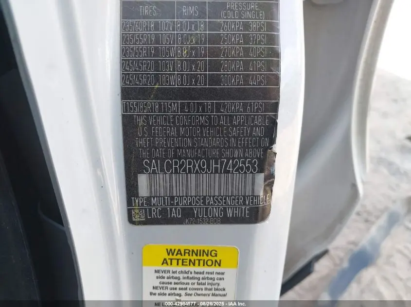 2018 LAND ROVER DISCOVERY SPORT HSE