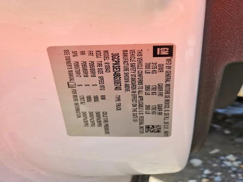 2011 CHEVROLET SILVERADO K1500 LT  