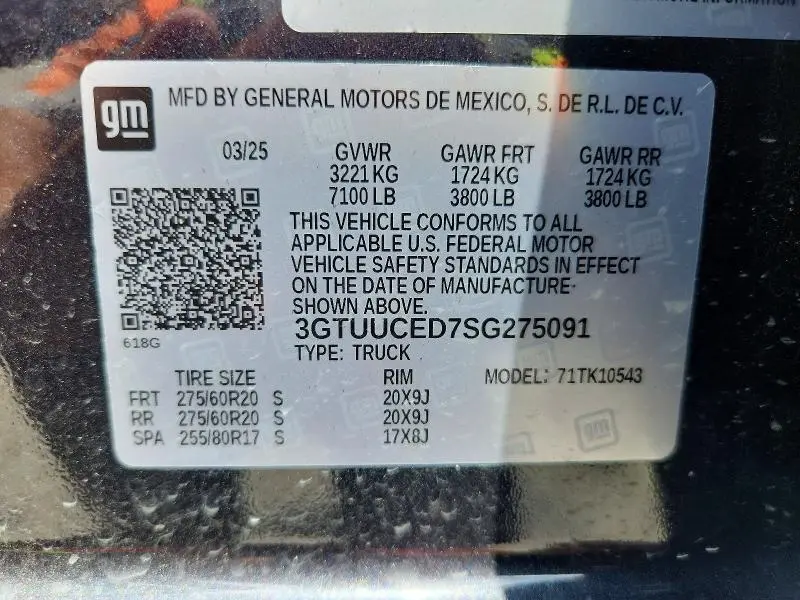 2025 GMC SIERRA K1500 ELEVATION  