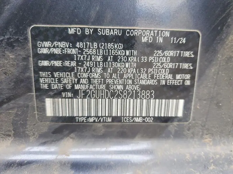 2025 SUBARU CROSSTREK PREMIUM  
