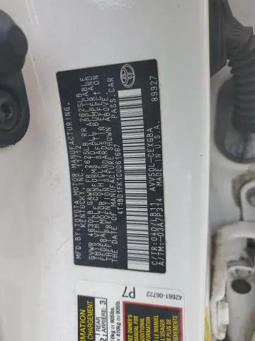 2012 TOYOTA CAMRY HYBRID  