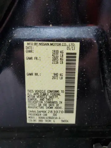 2013 NISSAN ALTIMA 2.5  