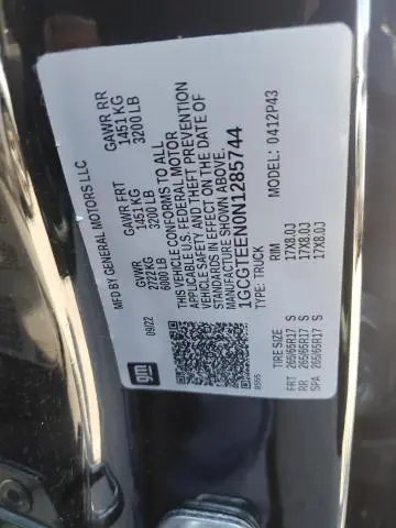 2022 CHEVROLET COLORADO ZR2  