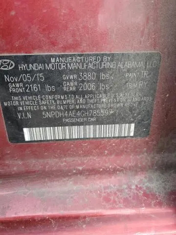 2016 HYUNDAI ELANTRA SE  