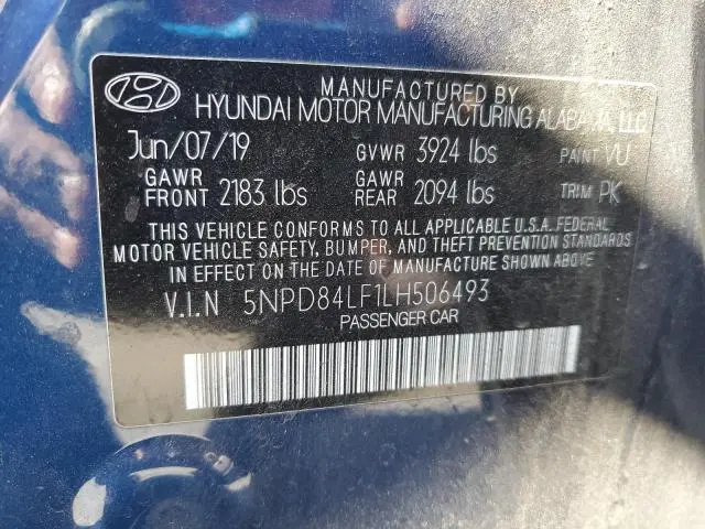 2020 HYUNDAI ELANTRA SEL  